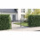 Berkfield Double Gate with Lock Woerden Grey 299.5 x 199.5 cm Steel 4