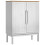 Berkfield Sideboard FLORO White 70 x 30 x 70.5 cm Solid Pine Wood 2