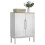 Berkfield Sideboard FLORO White 70 x 30 x 70.5 cm Solid Pine Wood 3