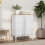 Berkfield Sideboard FLORO White 70 x 30 x 70.5 cm Solid Pine Wood 4