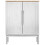 Berkfield Sideboard FLORO White 70 x 30 x 70.5 cm Solid Pine Wood 6