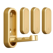 Foldable Hidden Wall Hooks 4 Pack – HeavyDuty Aluminum Coat Hooks with Rounded Corners, SpaceSaving Modern Organizer for Entryway, Bathroom, Bedroom