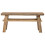 Berkfield Bench Natural 100 x 29 x 43.5 cm Solid Teak Wood 4