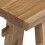 Berkfield Bench Natural 100 x 29 x 43.5 cm Solid Teak Wood 7