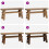 Berkfield Bench Natural 100 x 29 x 43.5 cm Solid Teak Wood 8