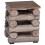Berkfield Stool Natural 30 x 30 x 38 cm Solid Teak Wood 2