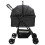 Berkfield Folding Pet Stroller Adjustable Black 81 x 47 x 99 cm Polyester 7