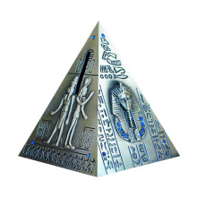 Metal Egyptian Pyramid Coin Bank for Kids Birthday Gift, Durable Desktop Money Box, Unique Design