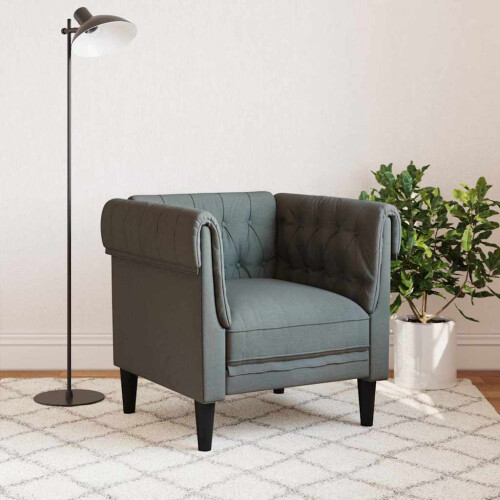 Berkfield Sofa Dark Grey 78.5 x 74.5 x 74.5 cm Polyester 2