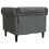Berkfield Sofa Dark Grey 78.5 x 74.5 x 74.5 cm Polyester 6