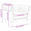 Berkfield Sofa Dark Grey 78.5 x 74.5 x 74.5 cm Polyester 9