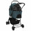 Berkfield Folding Pet Stroller Adjustable Green 81 x 47 x 99 cm Polyester 8