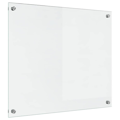 Berkfield Kitchen Backsplash Transparent 70 x 60 cm Tempered Glass 1