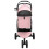 Berkfield Folding Pet Stroller Adjustable Pink 78 x 54 x 101 cm Polyester 7
