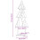 Berkfield Christmas Tree with Stand Brown 151 cm Solid teak wood 11