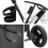 Berkfield Folding Pet Stroller Black 78 x 54 x 101 cm Polyester 10