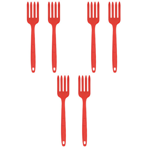 6Pièces En Silicone Rouge Pour Pâtes Salades 1