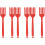 6Pièces En Silicone Rouge Pour Pâtes Salades 3