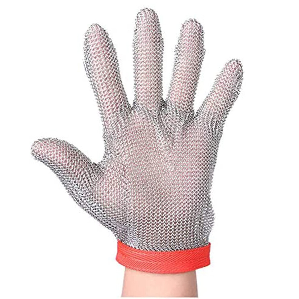 Cut Resistant Gloves Level 9 Stainless Steel Mesh Safety Gloves For Kitchen Meat Cutting, 6Pcs M 9045646597904