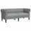 Berkfield Sofa Light Grey 182.5 x 74.5 x 74.5 cm Polyester 2