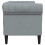 Berkfield Sofa Light Grey 182.5 x 74.5 x 74.5 cm Polyester 5