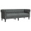 Berkfield Sofa Dark Grey 201.5 x 74.5 x 74.5 cm Polyester 2