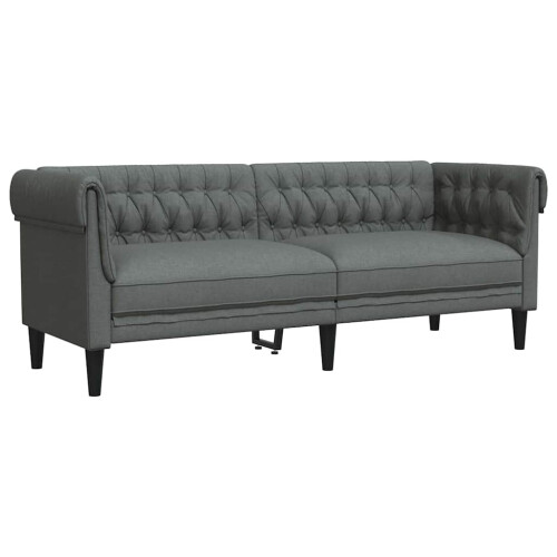 Berkfield Sofa Dark Grey 201.5 x 74.5 x 74.5 cm Polyester 1