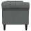 Berkfield Sofa Dark Grey 201.5 x 74.5 x 74.5 cm Polyester 5