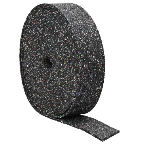 Berkfield Rubber Granulate Roll Black 2000 x 10 x 0.6 cm Rubber 1