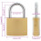 Berkfield U Lock with Keys 100 pcs Brass Iron 8