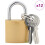 Berkfield U Lock with Keys 12 pcs Brass Iron 2