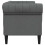Berkfield Sofa Dark Grey 182.5 x 74.5 x 74.5 cm Polyester 5