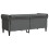 Berkfield Sofa Dark Grey 182.5 x 74.5 x 74.5 cm Polyester 6