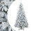 Berkfield Artificial Hinged Christmas Tree Snow Flocked White 180 cm 2