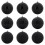 Berkfield Christmas Bauble Set XL 9 pcs Black Plastic 2