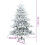 Berkfield Artificial Hinged Christmas Tree Snow Flocked White 150 cm 9