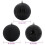 Berkfield Christmas Bauble Set XL 9 pcs Black Plastic 5
