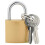 Berkfield U Lock with Keys 6 pcs Brass Iron 4