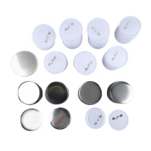 Colección de suministros para la fabricación de insignias, piezas de botones con alfiler para insignias personalizadas, componentes de botones