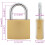 Berkfield U Lock with Keys 2 pcs Brass Iron 8