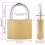 Berkfield U Lock with Keys 50 pcs Brass Iron 8