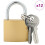 Berkfield U Lock with Keys 12 pcs Brass Iron 2