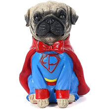 Cute Pug Piggy Bank for Kids Girls Boys, Dog Coin Bank Encourages Saving, Durable Tabletop Decor