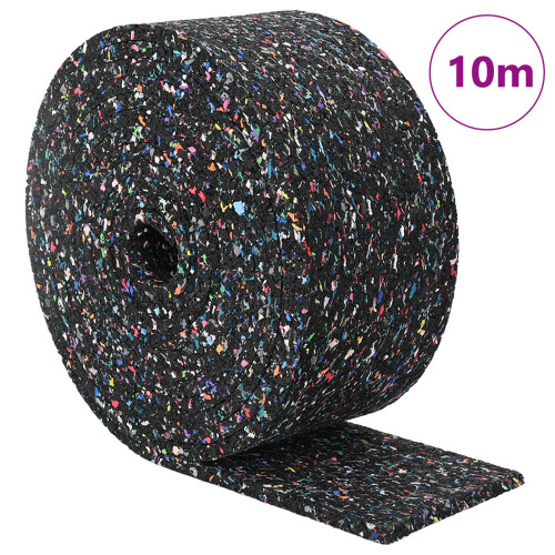 Berkfield Rubber Granulate Roll Black 1000 x 12 x 0.6 cm Rubber 2