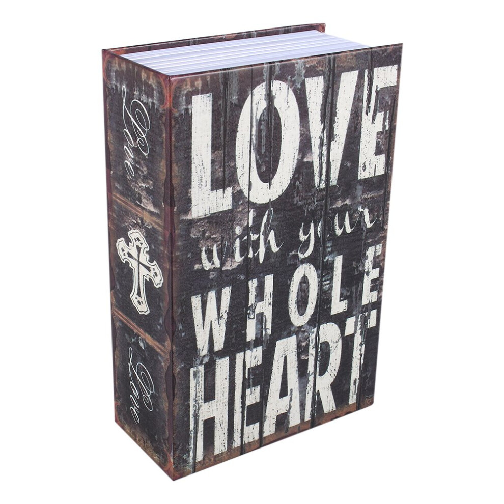 Hidden Book Safe With Secure Key Lock, Durable Metal Dictionary Diversion Safe Box For Cash And Jewelry 9045646599069