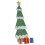 Berkfield Lighted Christmas Tree with 3 Gift Boxes 2D Warm White 210 cm 4