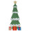 Berkfield Lighted Christmas Tree with 3 Gift Boxes 2D Warm White 210 cm 6