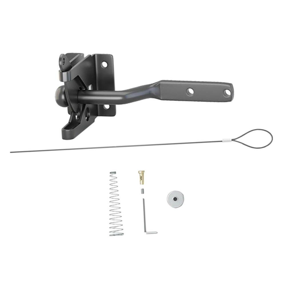 Heavy Duty Gate Latch With Selflocking Springloaded Design For Wooden Fence And Backyard Shed Doors 9351714806831