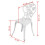 Berkfield Bistro Chairs 2 pcs Cast Aluminium White 5
