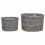 Berkfield Planter Basket with Storage 2 pcs Grey 2